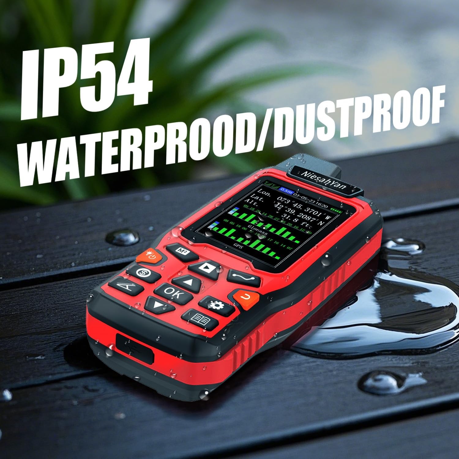 High Precision Handheld GPS for Surveying – Rugged Distance Measuring Tool for R