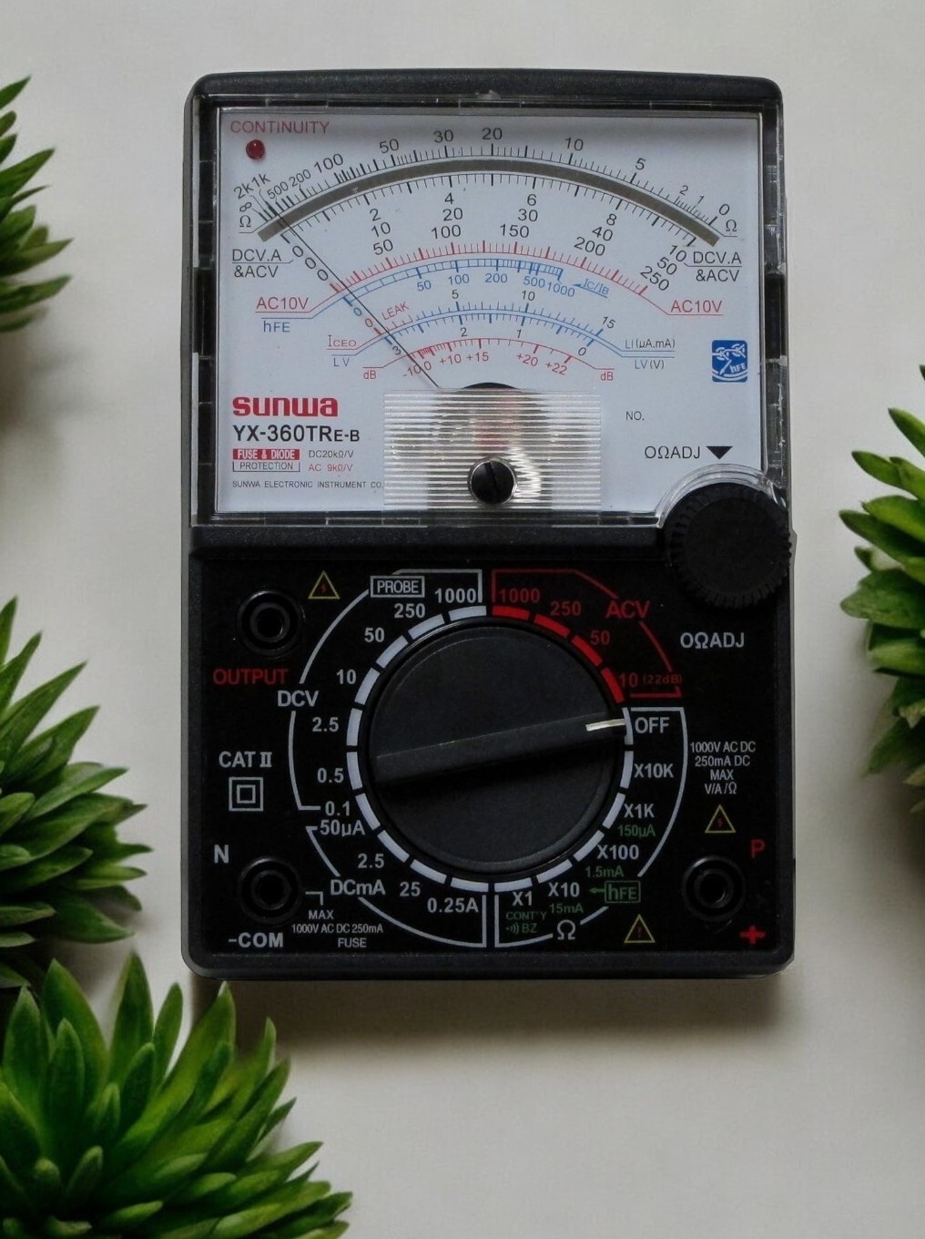 Used YX360-TReb AC/DC Voltage DC Current Analog Multimeter Tester