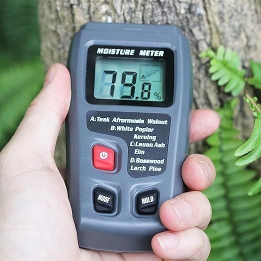 2 Pins Wood Moisture Meter Handheld Timber Water Lumber Damp Humidity Firewoo…