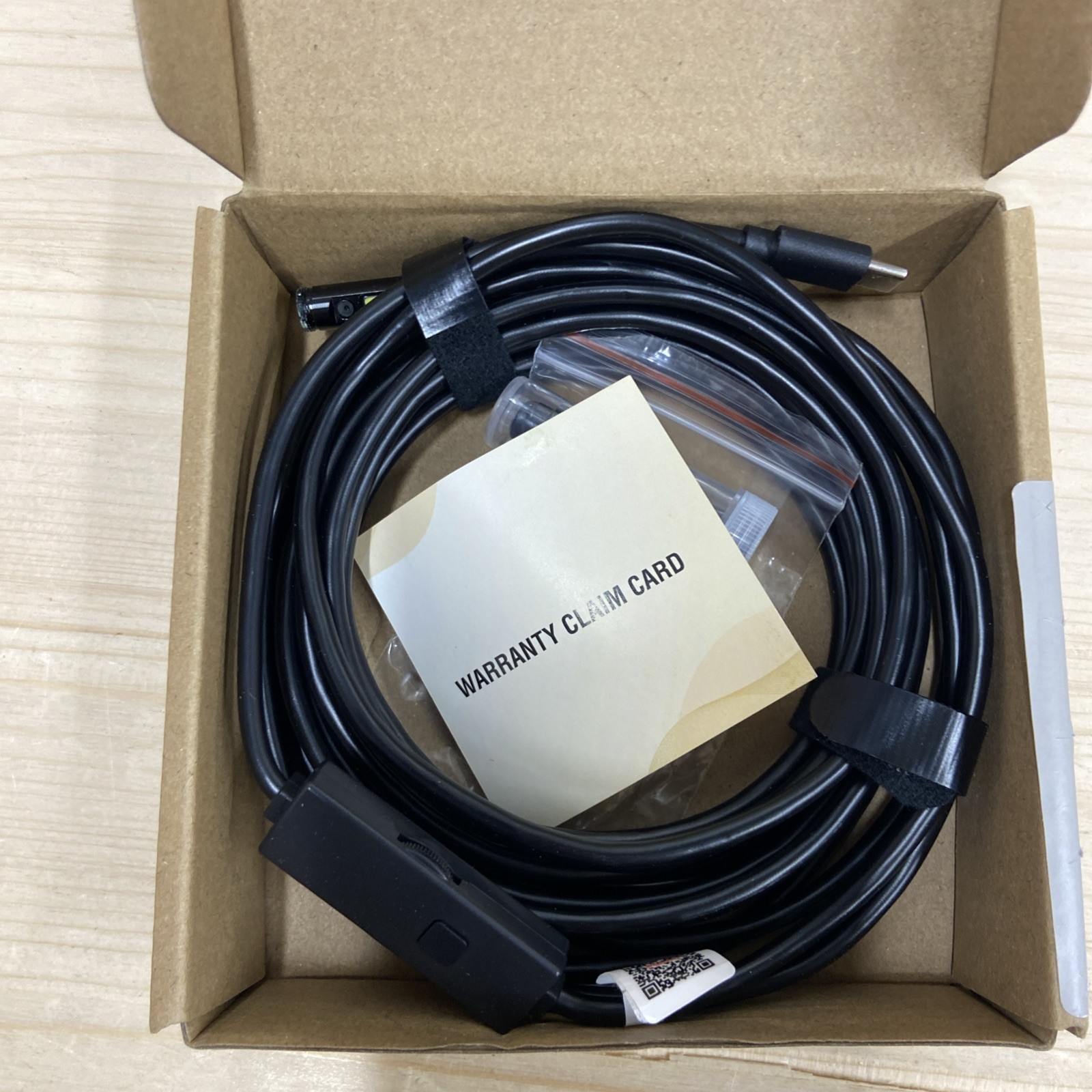 MUGEASY Industrial Endoscope Semi-Rigid 16.4ft 0.31in HD Waterproof LED PnP