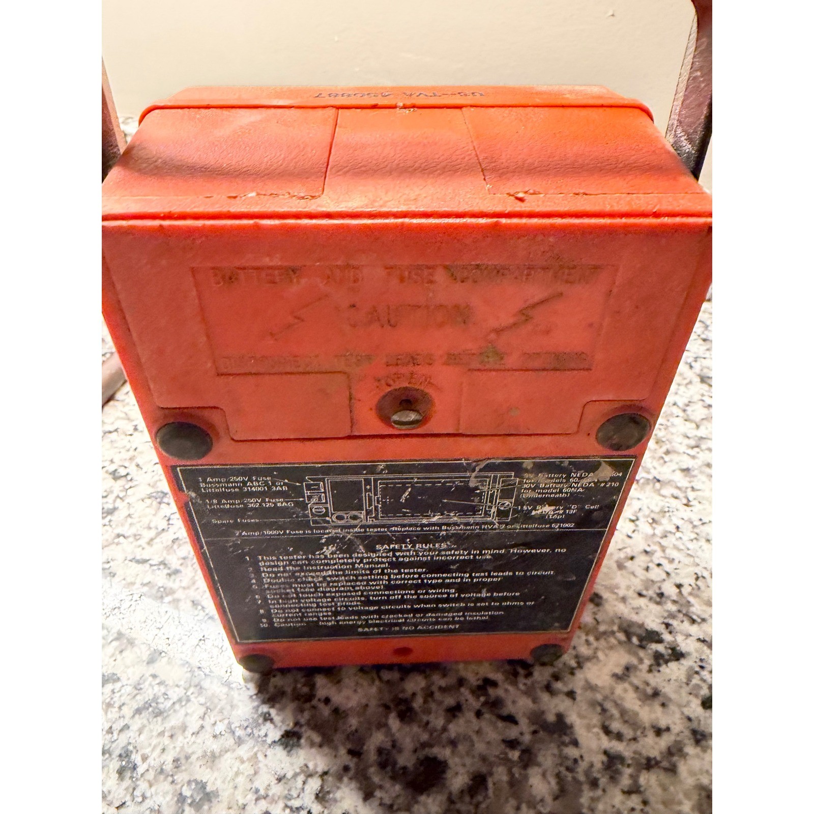 Triplett Model 60 Type 2 Suspension Analog Multimeter VOM Orange US-TVA Read