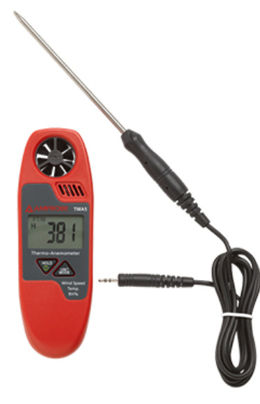 Amprobe TMA5 Mini Vane Anemometer. Pocket size, compact design