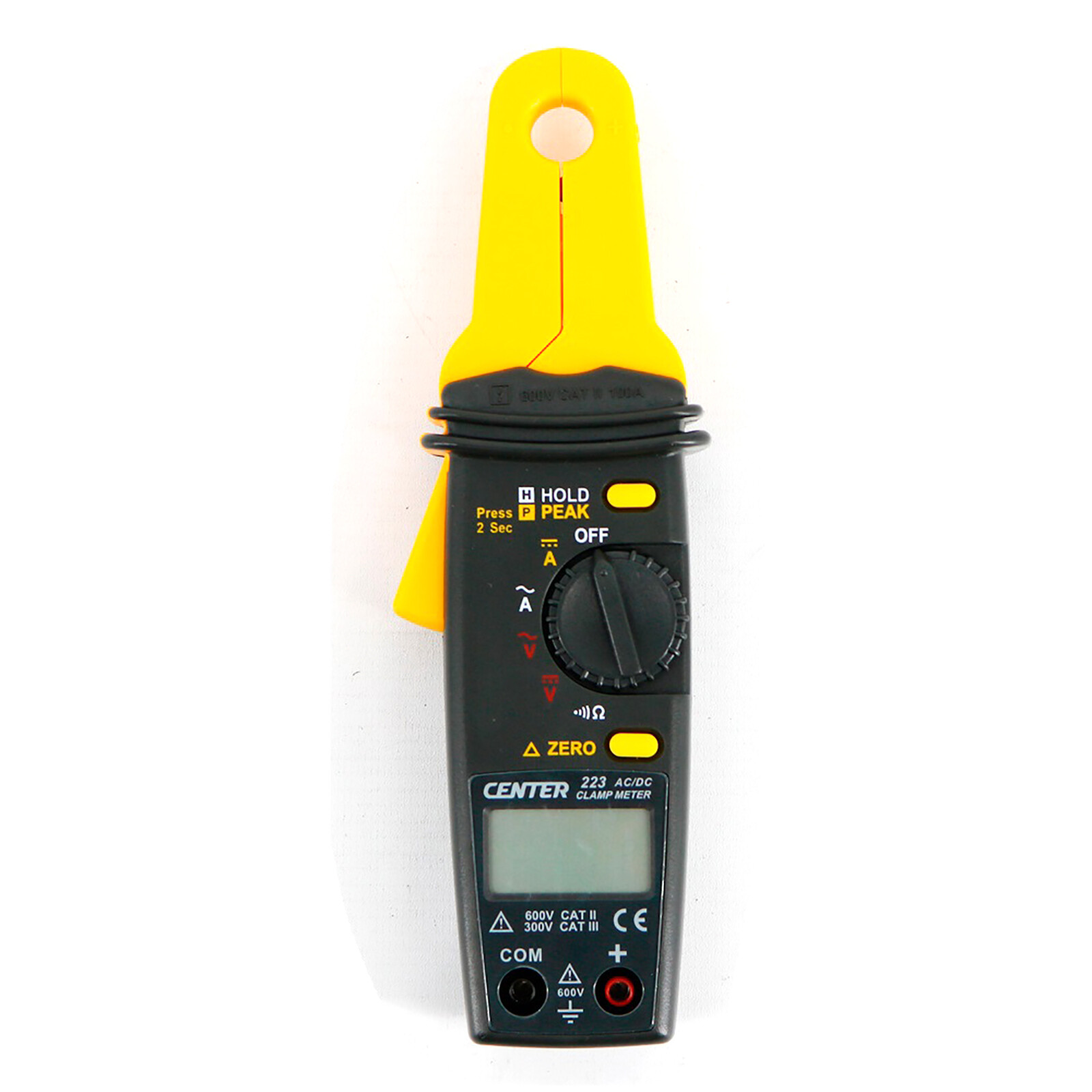 CENTER-223 AC/DC Clamp Meter (Mini Size, High Resolution)Data Hold Function