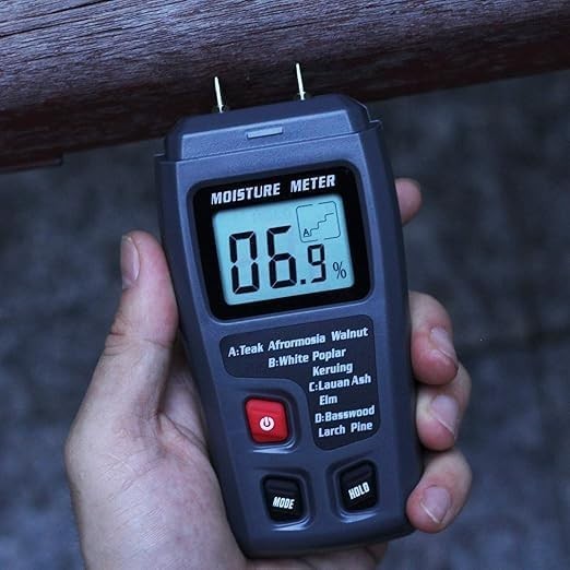2 Pins Wood Moisture Meter Handheld Timber Water Lumber Damp Humidity Firewoo…