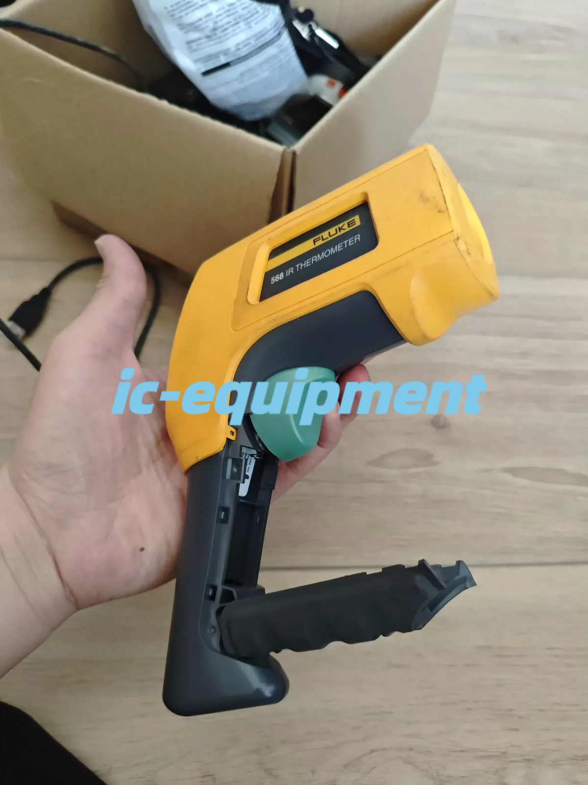 1 PCS Fluke 568 Yellow/Black Digital Infrared Corded Electric Thermometer Gun#ic