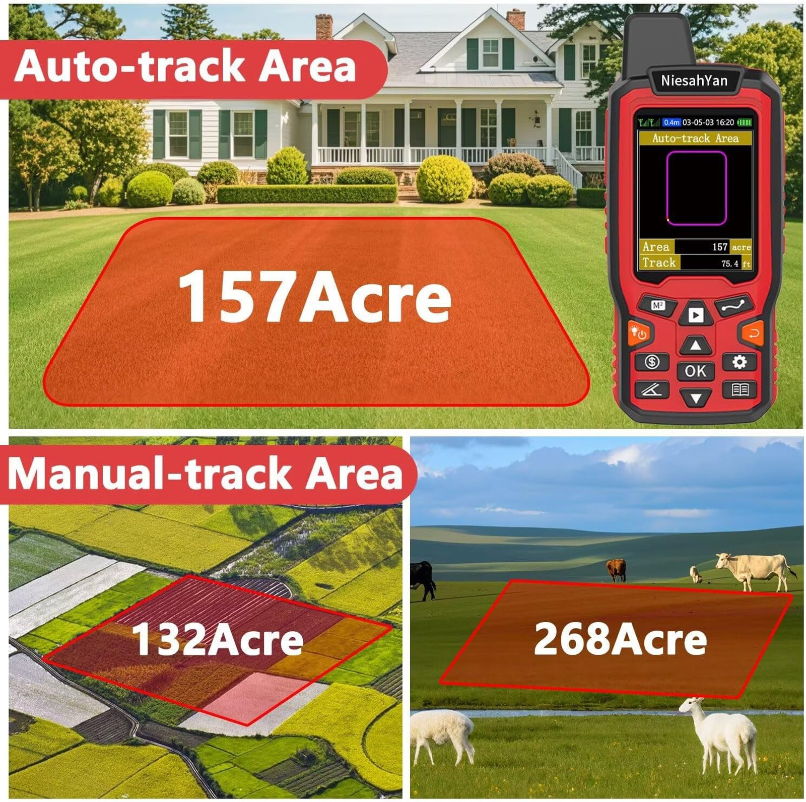 ZL180 Handheld GPS for Surveying, High Precision Rugged Land Surveying Equipment