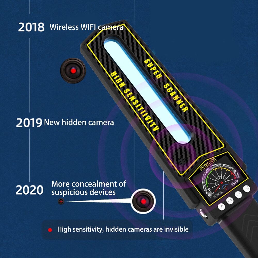 S699 Handheld GPS Detector Camera Bug Detector 1-8000MHz RF Detector ScannerdJ