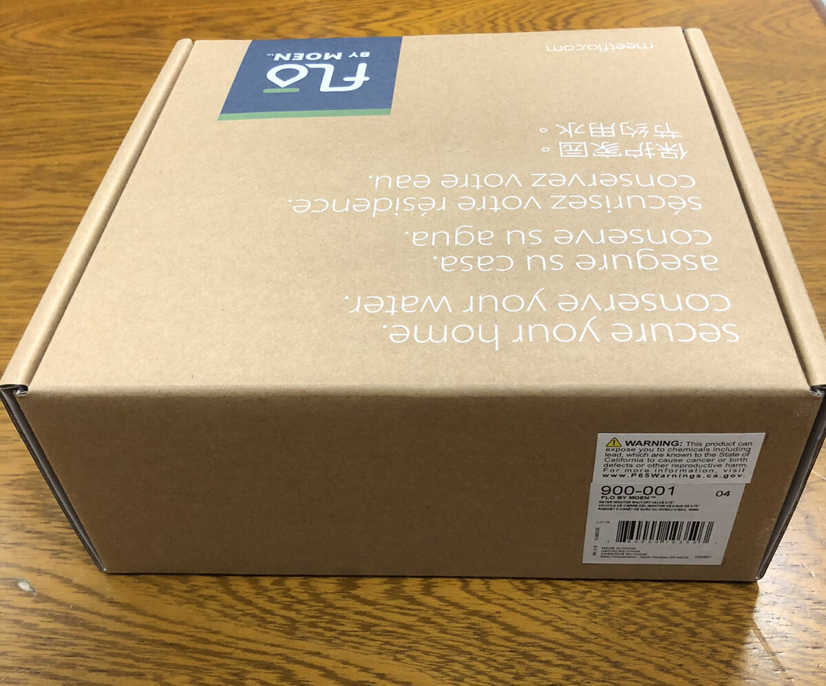 Flo by MOEN 900-001 Smart Water Monitor & Shutoff – 0.75″ – Factory Sealed