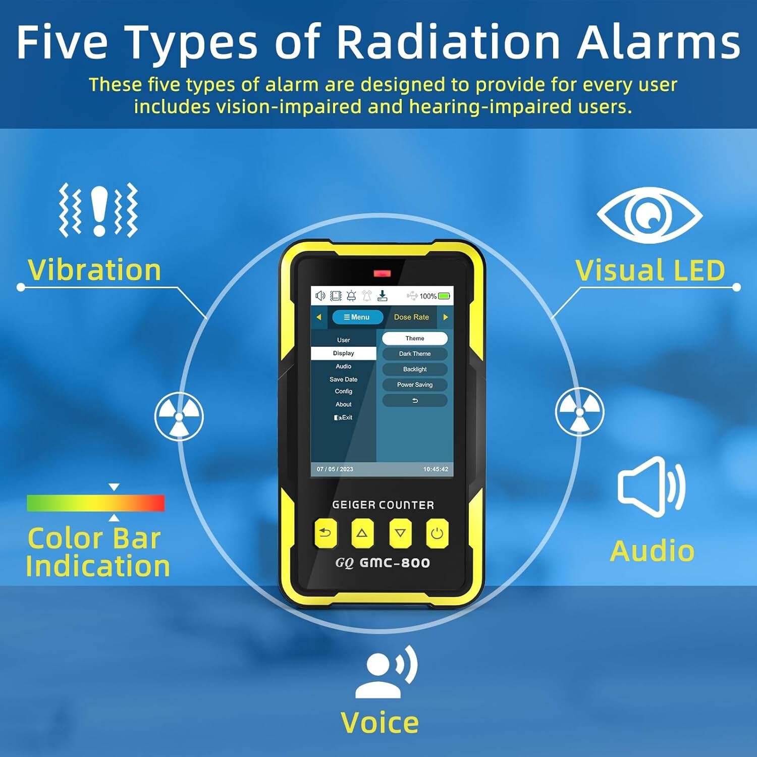 GQ GMC-800 Nuclear Radiation Detector USA Design Product US National Standard