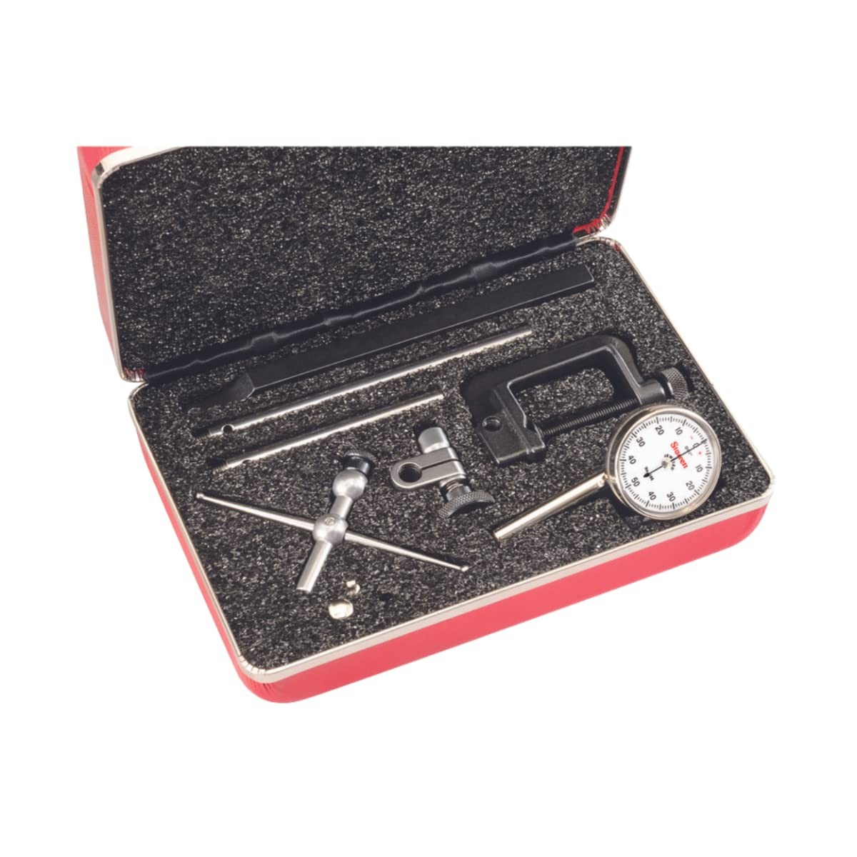 Starrett Universal Dial Test Indicator Set with Back 0-0.2″ Range, White
