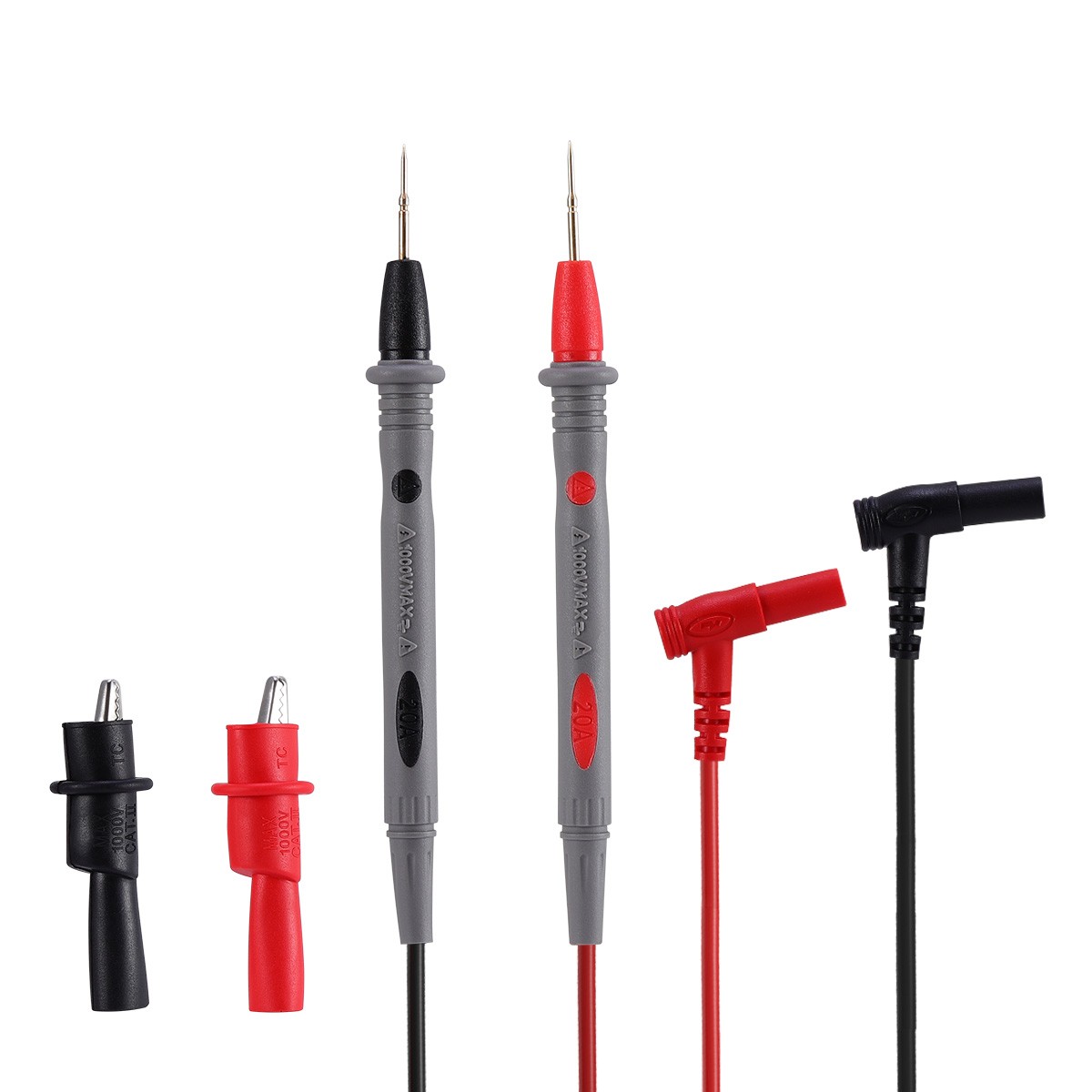 Brand New US Stock 20A 1000V Multimeter Test Leads Kit with Alligator Clips