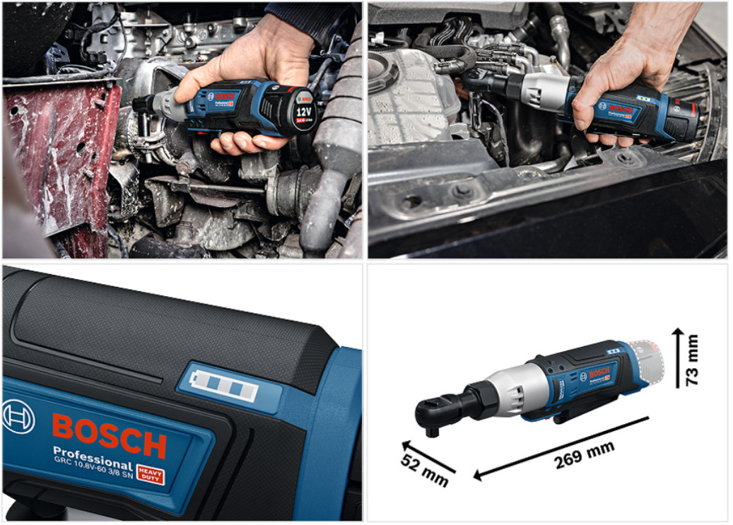 Bosch GRC10.8V-60 3/8 Cordless Compact Ratchet Bare Tool / Express