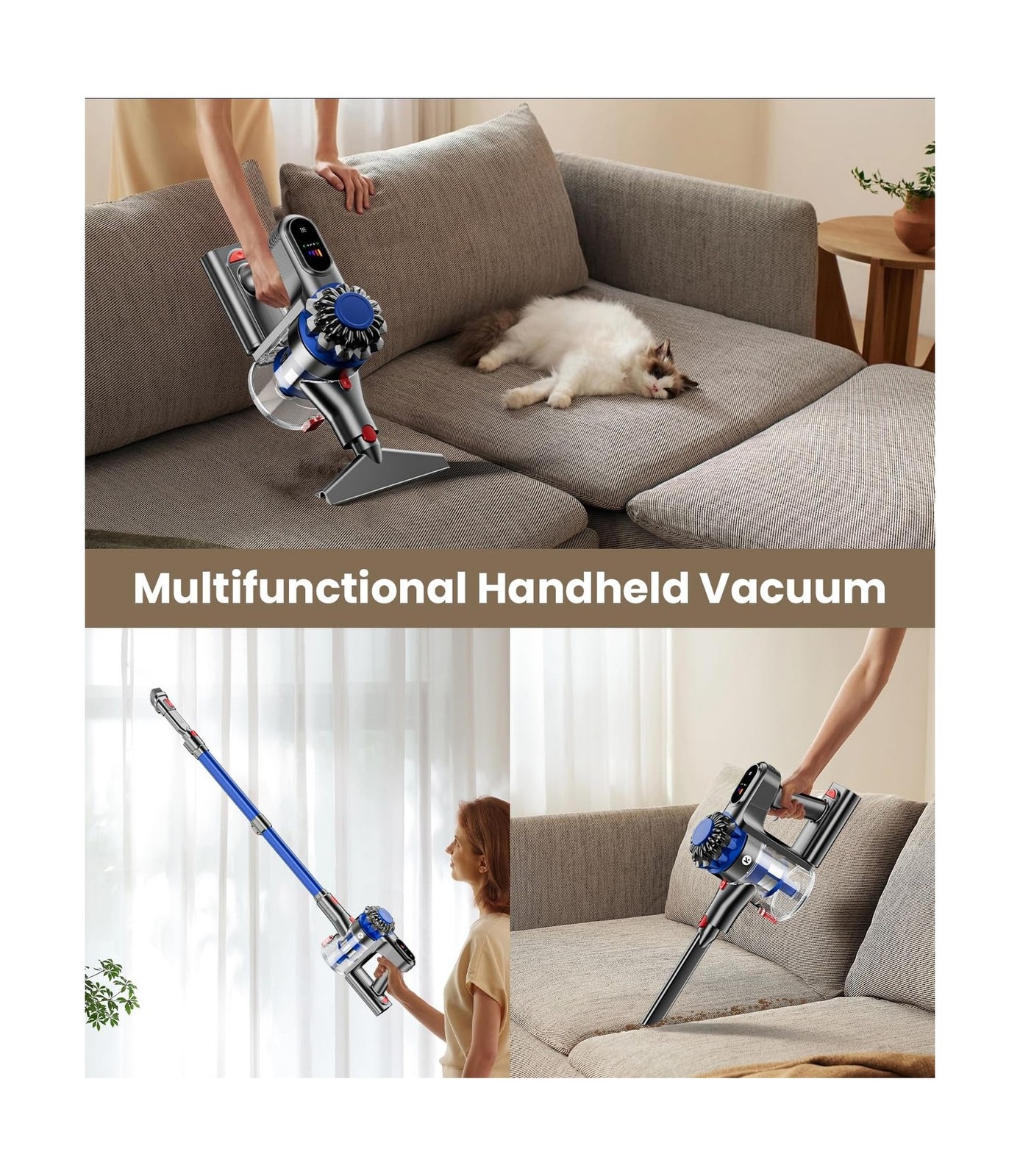 KARDV Cordless Vacuum Cleaner, 500W/40Kpa Vacuum Cleaners for H… USA FAST SHIP