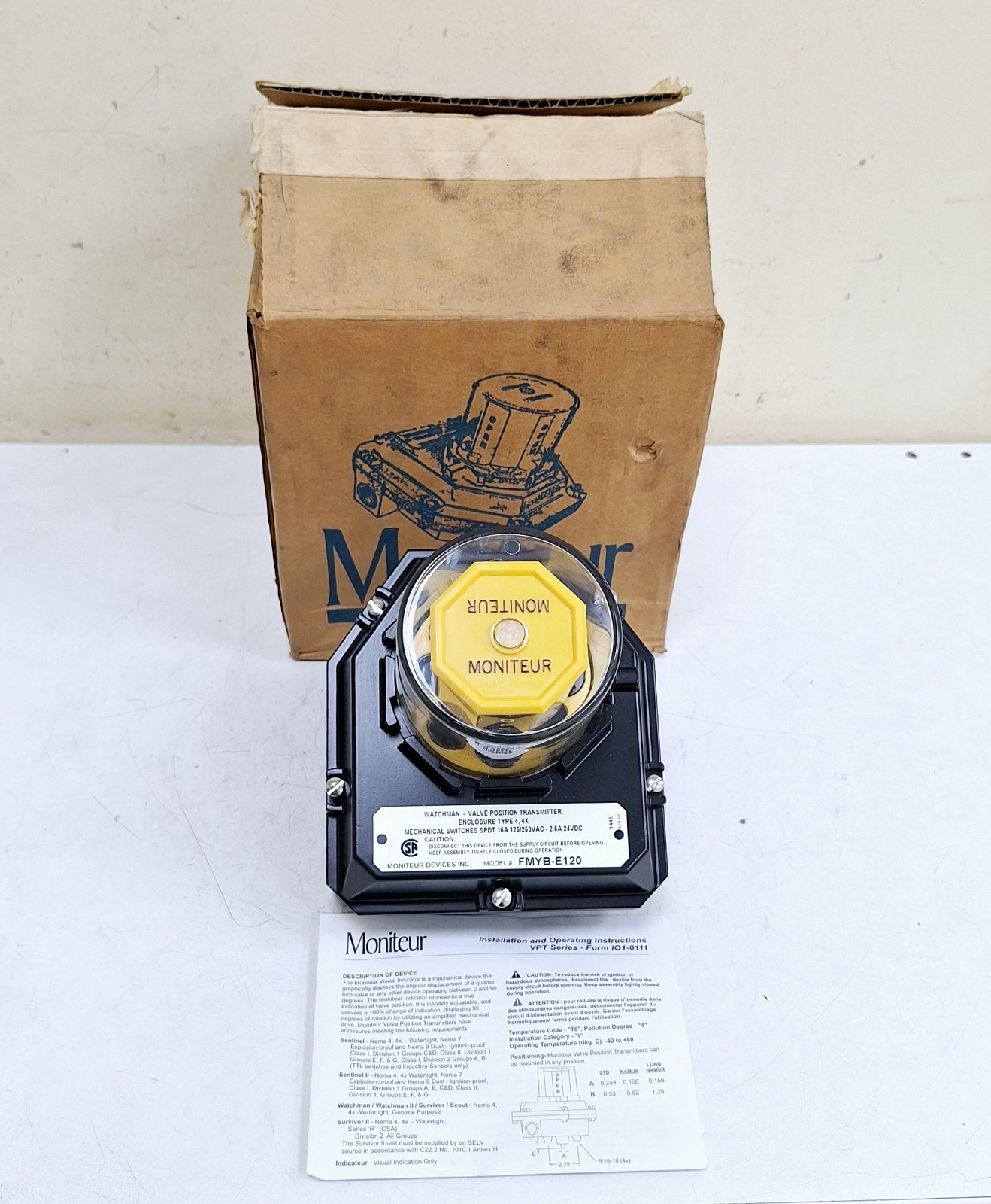 Moniteur Devices FMYB-E120 / 002-562-510 / Watchman VPT Limit Switch