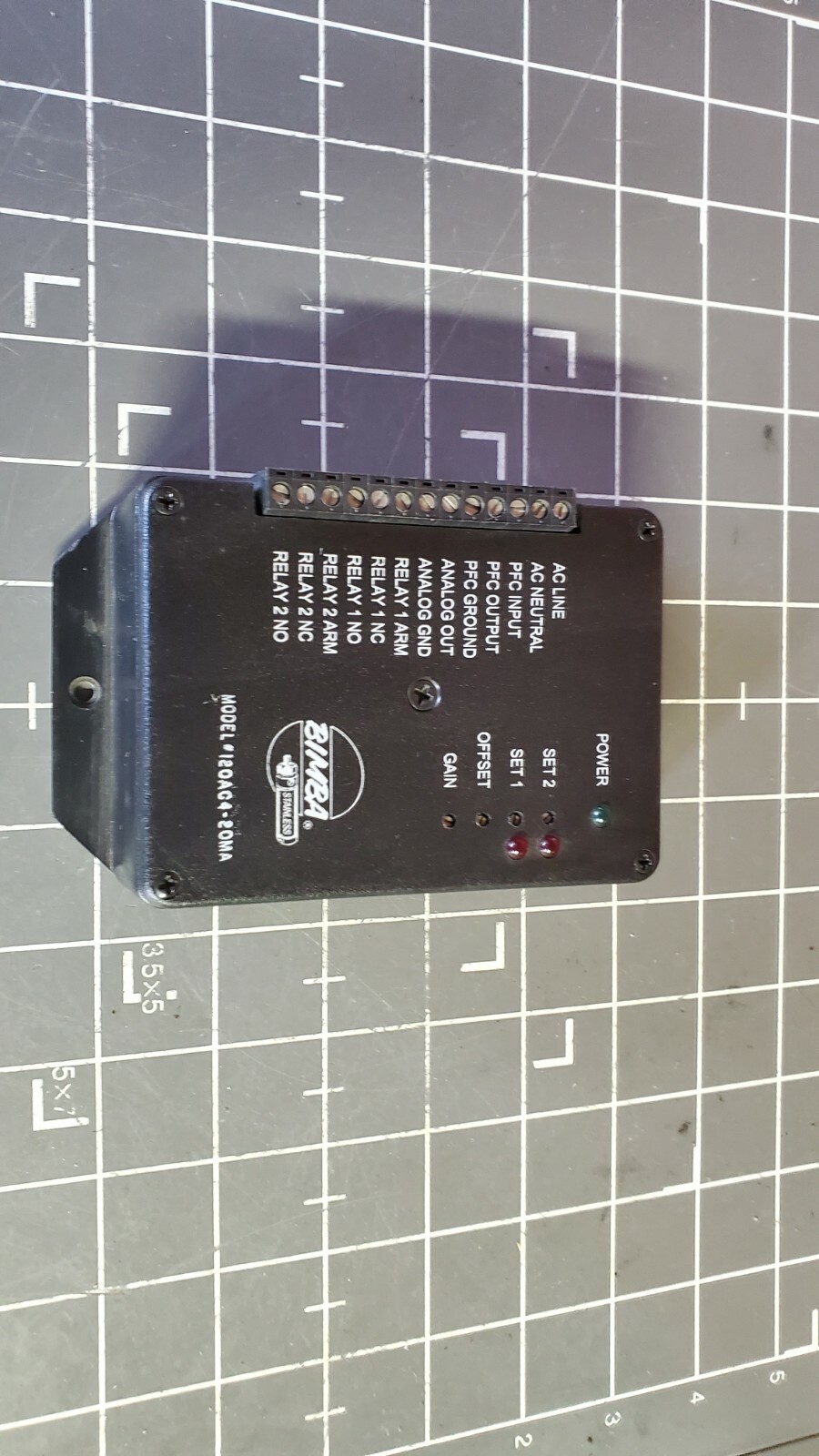 Bimba Electronic Limit Controller, 120AC4-20MA / Dual Set Point