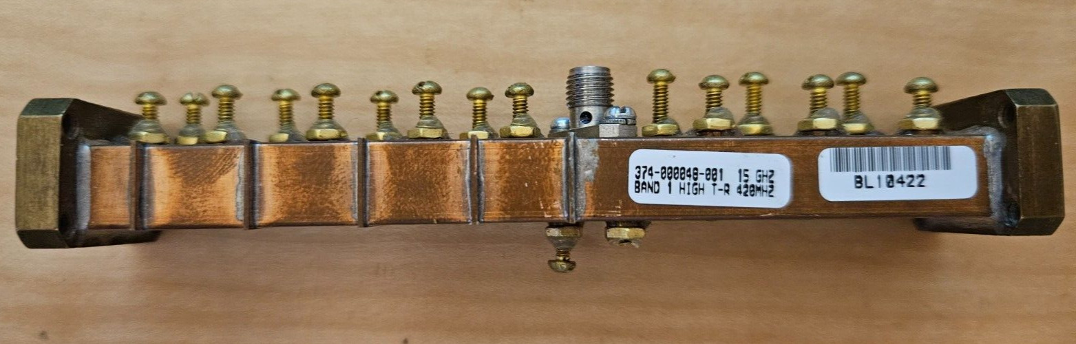 Innova Waveguide Diplexer 374-000048-001 15GHz Band 1 High T-R 420MHz P/Ku