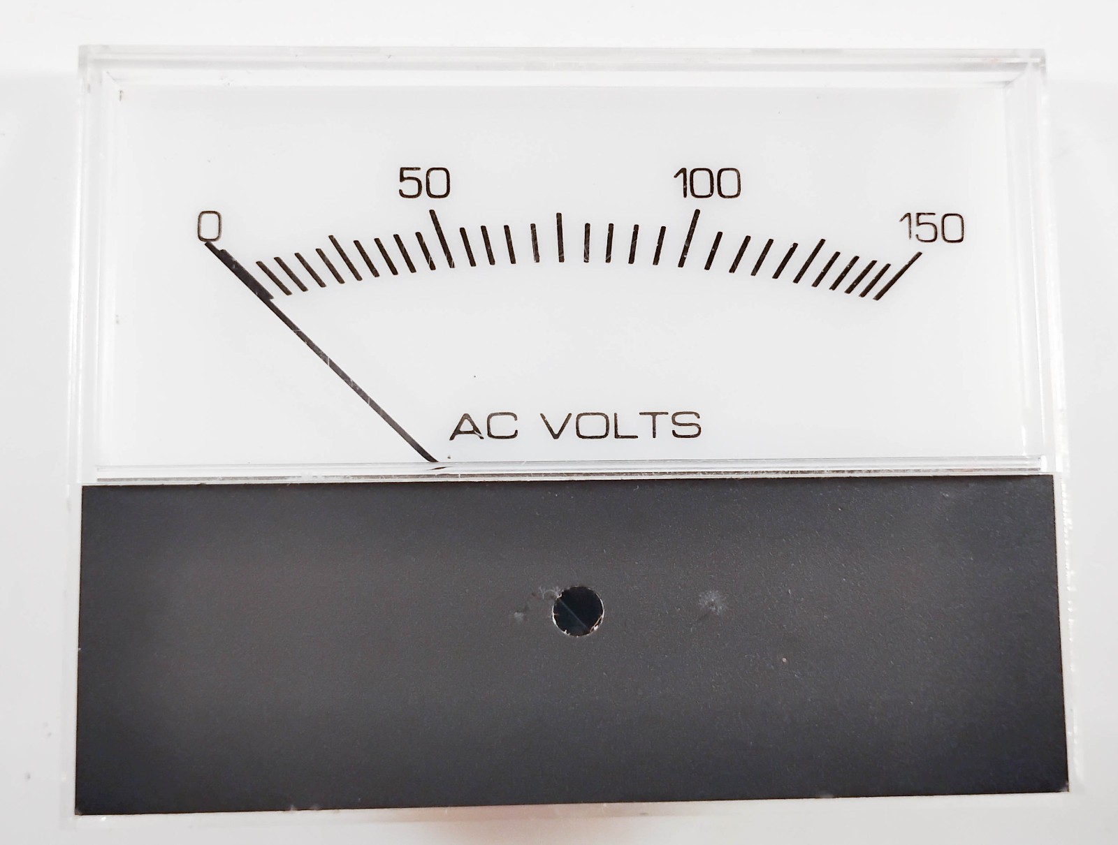 Vintage AC Volts Panel Meter 0-150 Scale Analog Gauge Instrument Unbranded