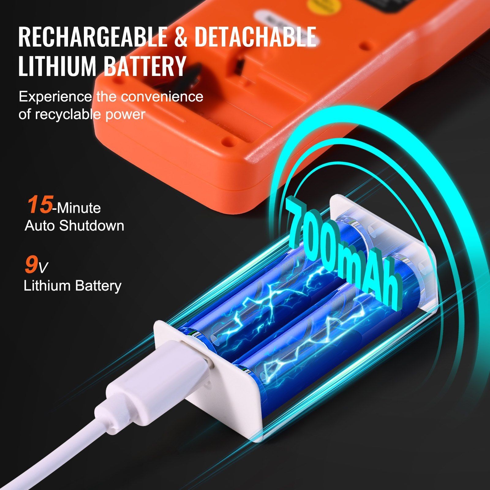 3-in-1 EMF Checker 5Hz to 3.5GHz Rechargeable Handheld LCD Detector