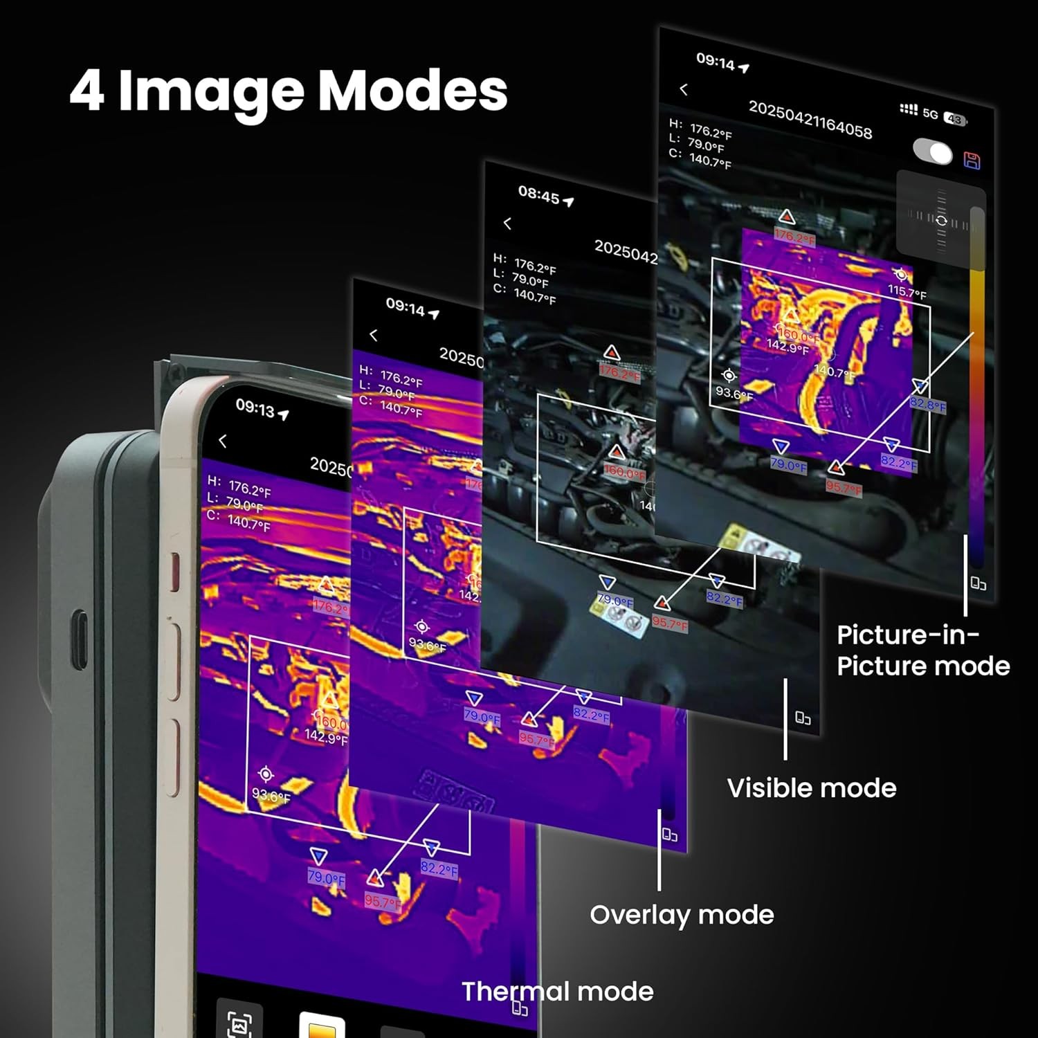 Super Resolution 512×384 Infrared Thermal Camera Android & iOS Imager Camera