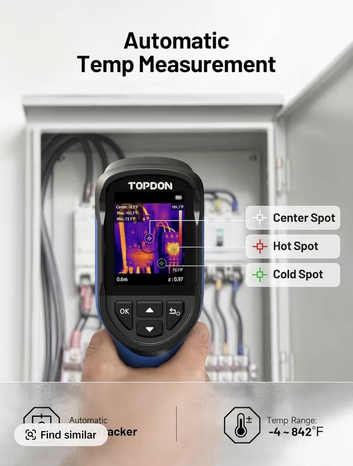 2026 TOPDON TC004 Mini Thermal Imaging Camera 240*240 IR Long Battery Life US