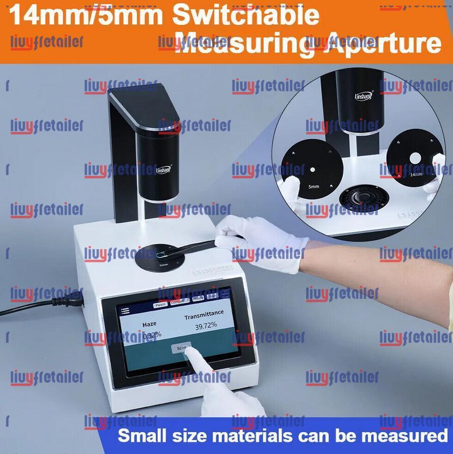 Digital Haze Meter Liquid Color Difference Glass Film Transmittance Tester LS155