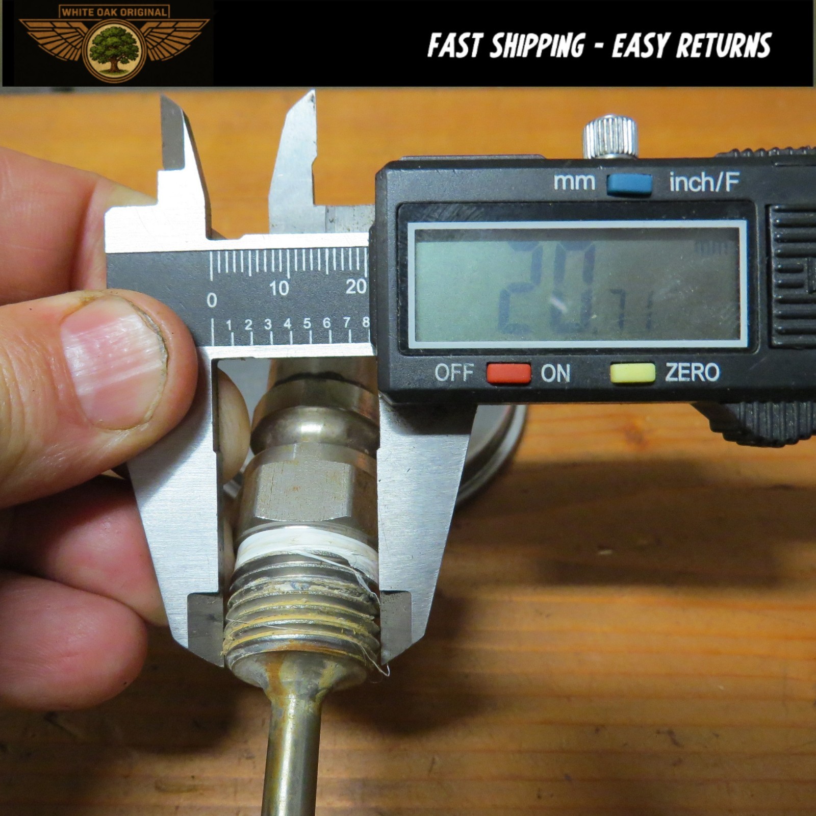 Ashcroft 3″ face temperature gauge thermometer 0-250F -20-120C stainless