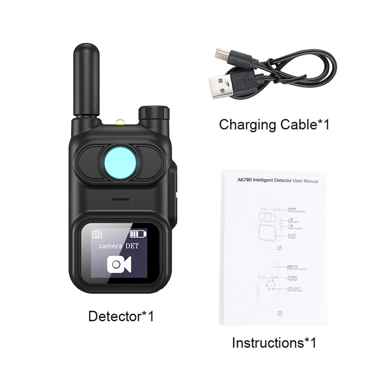 1PC PRO Handheld Infrared Detector Anti-Spy Device GPS Tracker Finder Scanner