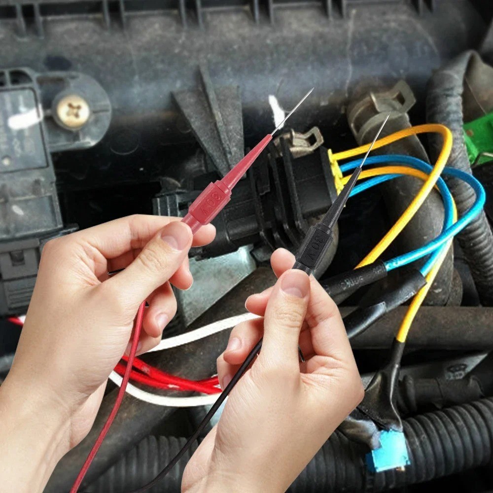 2PCS Multimeter Test Probes 30V Car Diagnostic Needle Tip Extension Kit