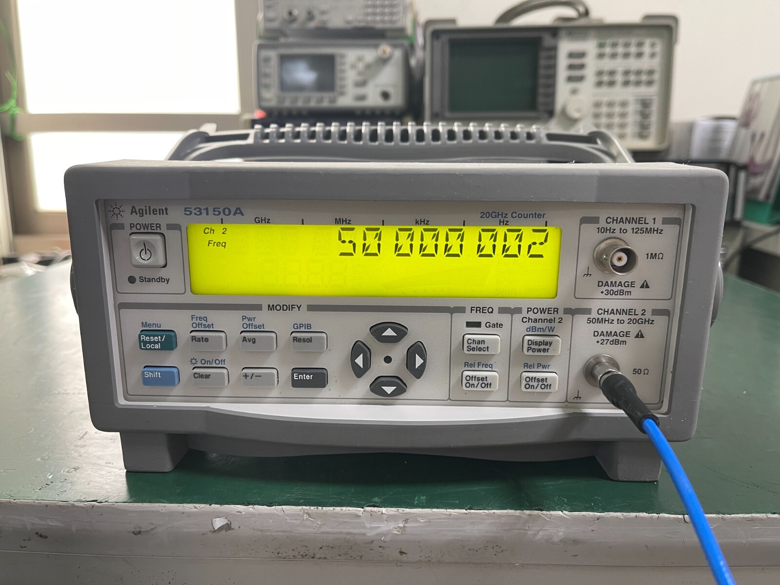 Agilent Keysight 53150A 10Hz-20GHz CW Microwave Frequency Counter _1097