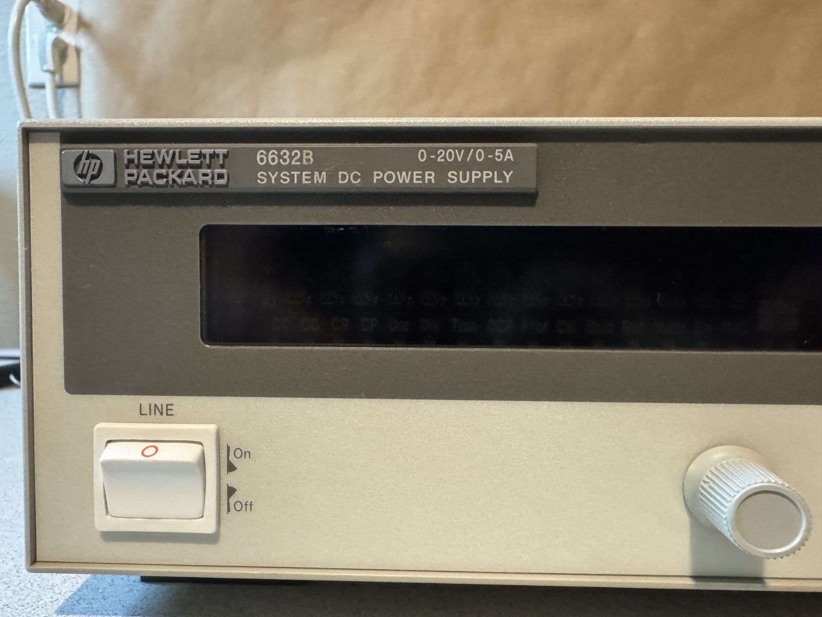 HP 6632B System DC Power Supply 0-20V/0-5A 100W