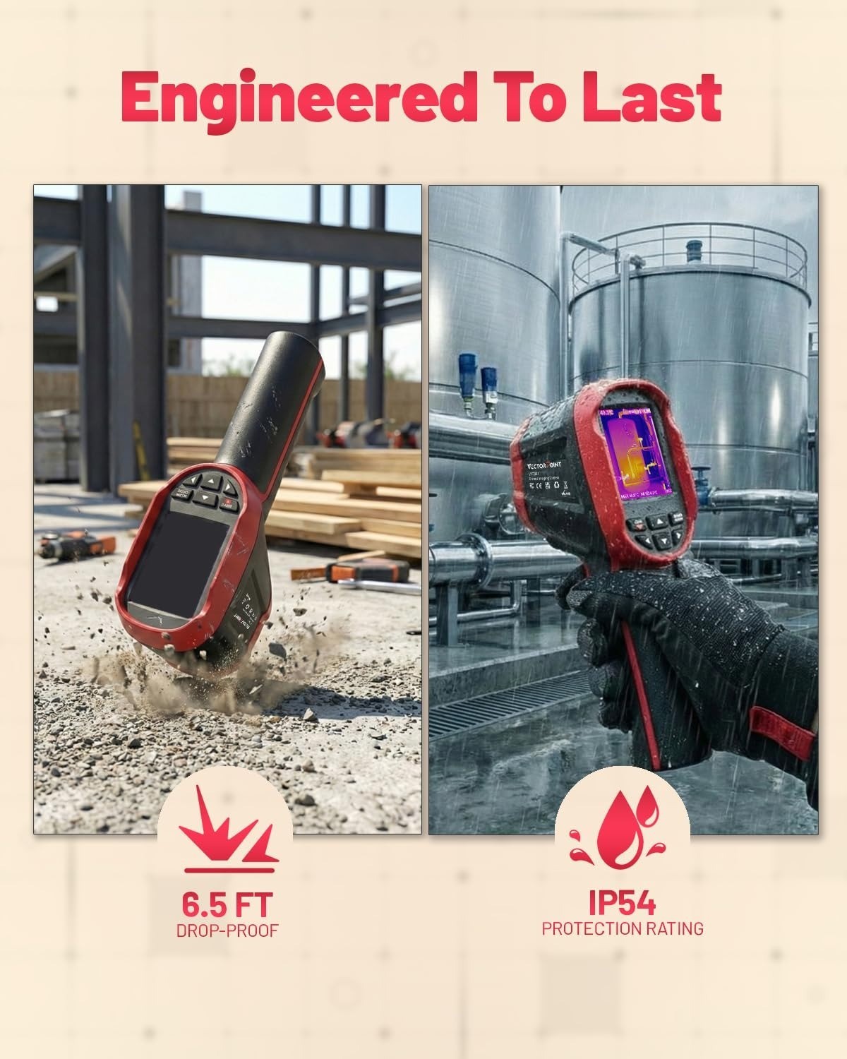 VectorPoint Thermal Camera 240×240 Resolution -4°F to 1022°F Handheld