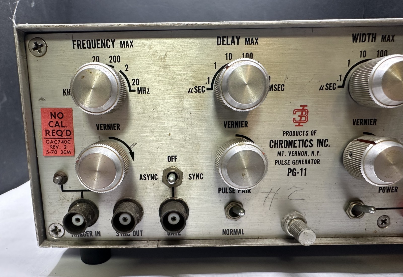 PULSE GENERATOR CHRONETIC MODEL PG-11, Untested as-is, Ham Radio, RF Prj. PCs