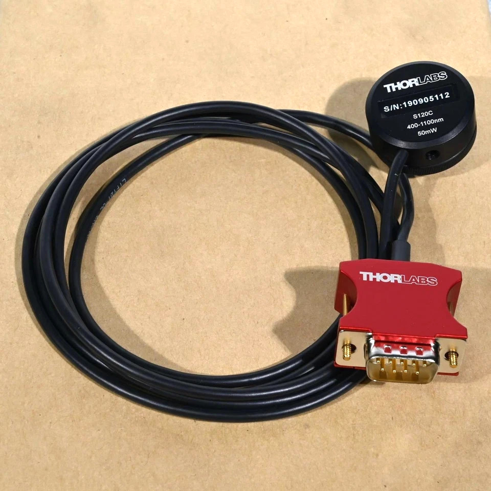 New Thorlabs S120C Silicone Photodiode Power Sensor 400-1100nm/50nW-50mW
