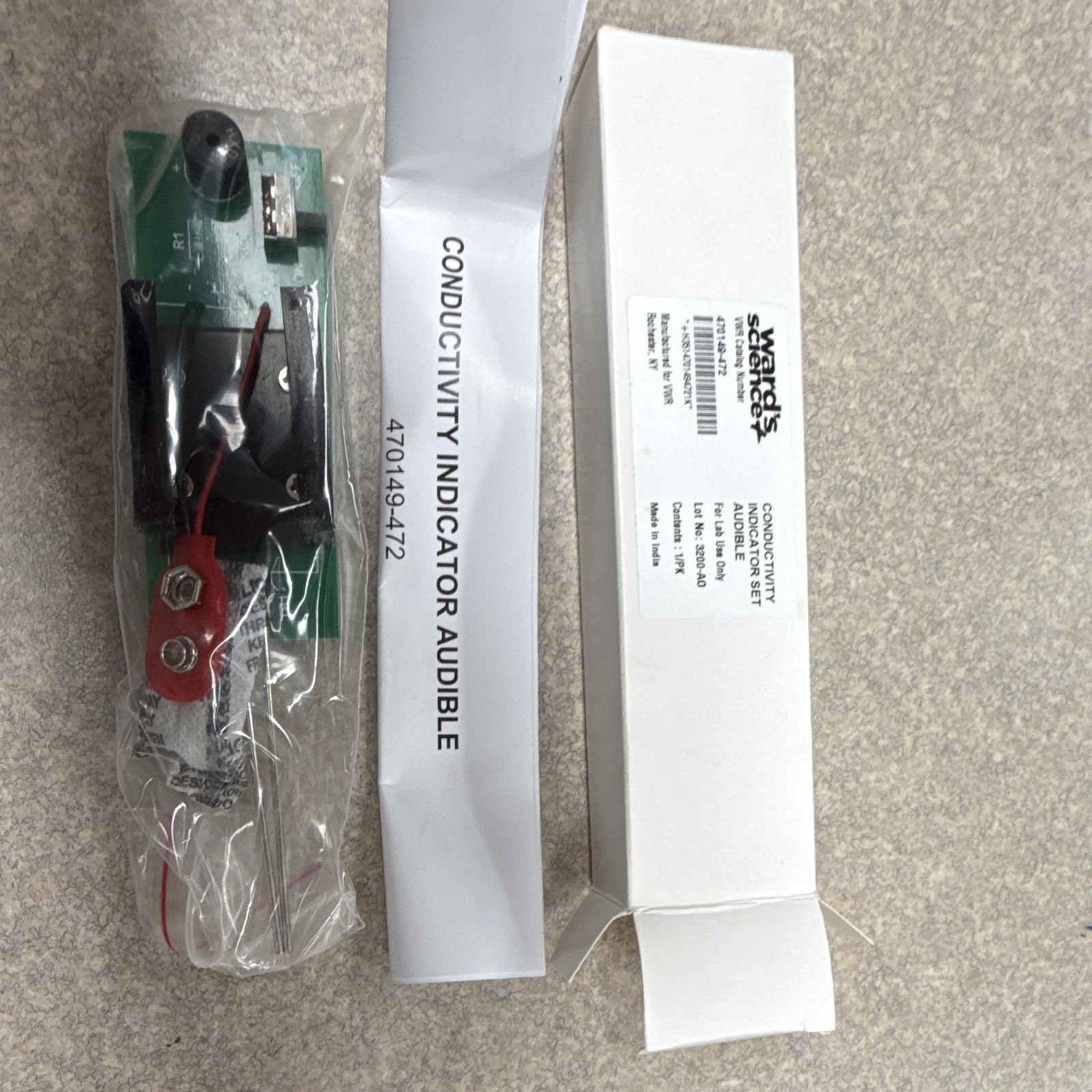 Conductivity Indicator Set Audible for Lab Use