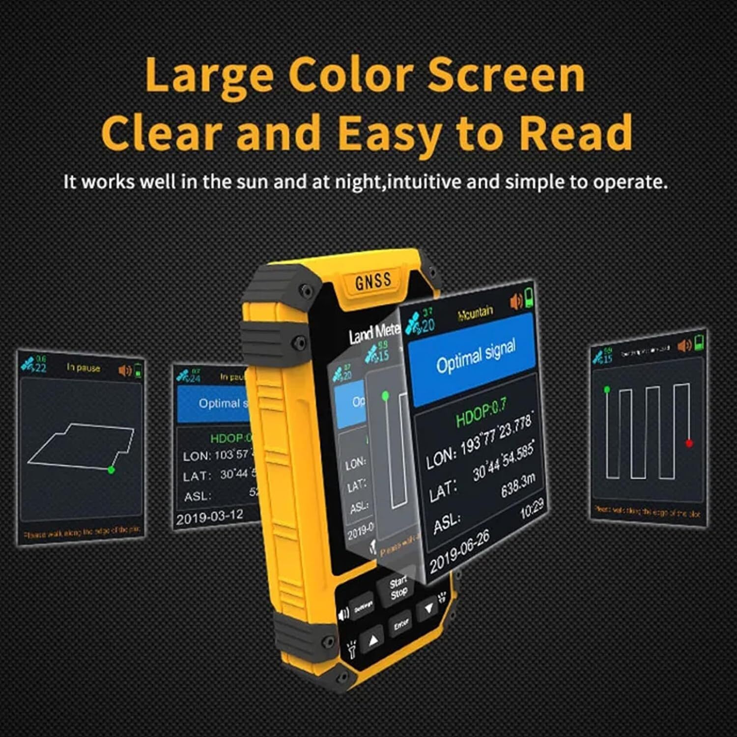 GNSS Handheld Land Meter Land Surveying for Distance Slope Mountainous Surveyor