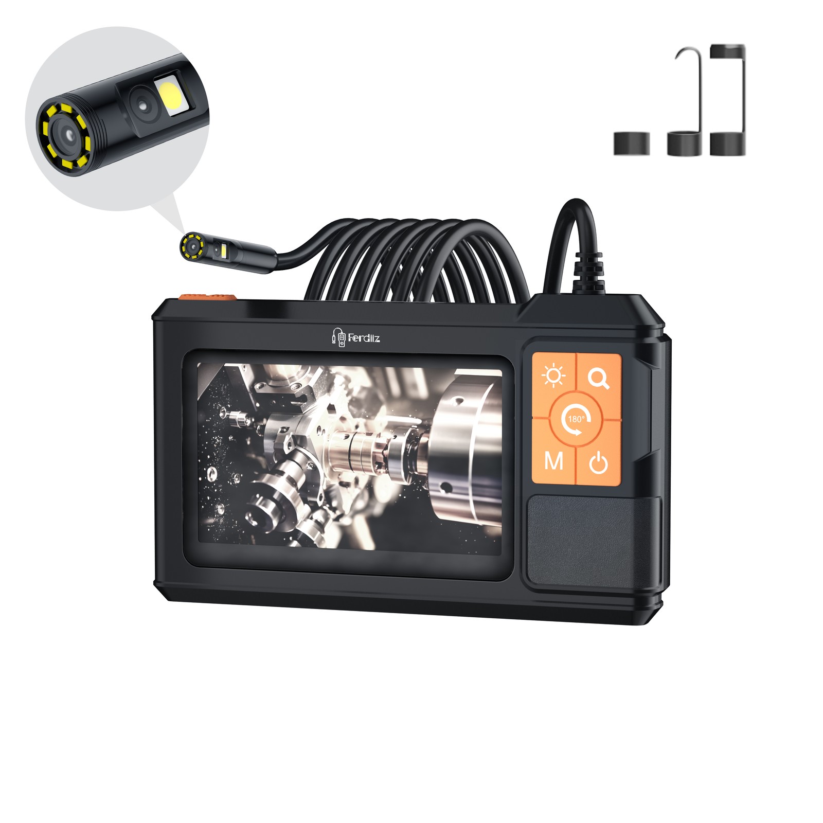 🔥1080P HD LED Handheld Industrial Endoscope Borescope Inspection Snake Camera