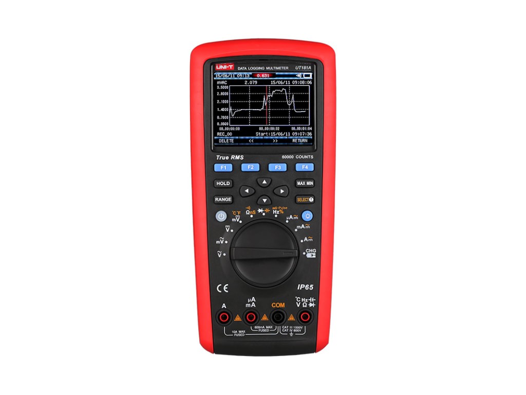 UNI-T UT181A – True RMS Datalogging Multimeter (AC/DC 1000V, 10A, 20k Data