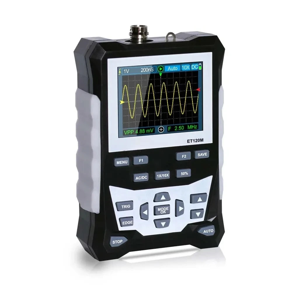TOOLTOP ET120M Auto Digital Oscilloscope Scope Portable Repair USB C DSO
