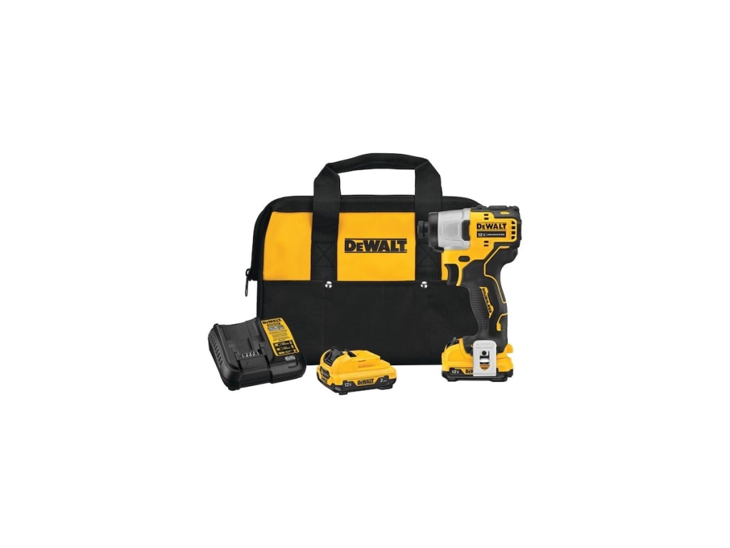 Dewalt DCF801F2 – Impact Driver Kit, 12V MAX, 1/4′, Brushless, Cordless, 5.05′