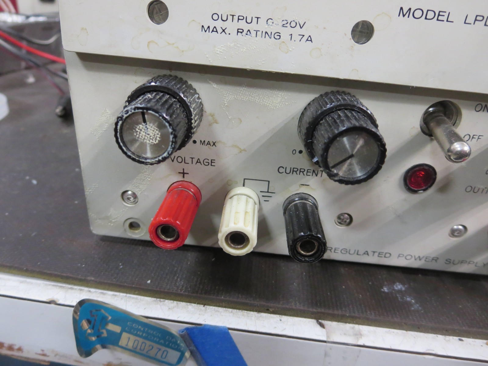 Lambda LPD-421A-FM DC PowerSupply Dual Adjustable Out:0-20V 1.7A See Pics Used