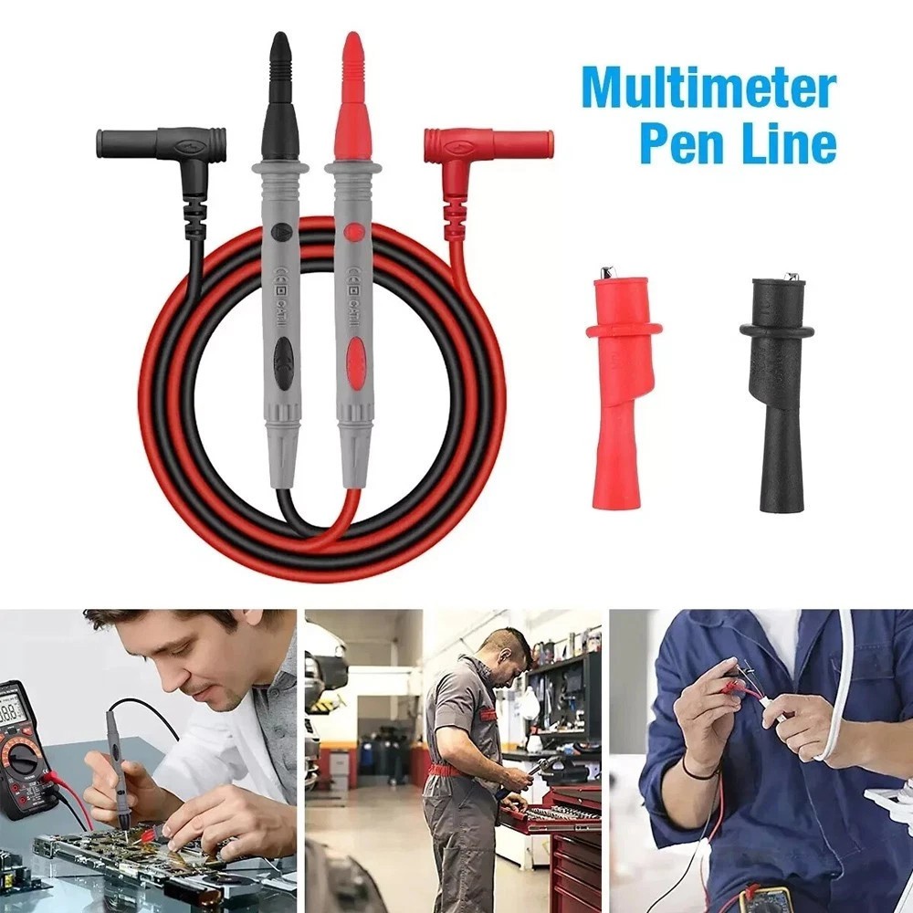 NEW Multimeter Test Leads for Fluke Meter Gold Plated Electrical Probes 20A