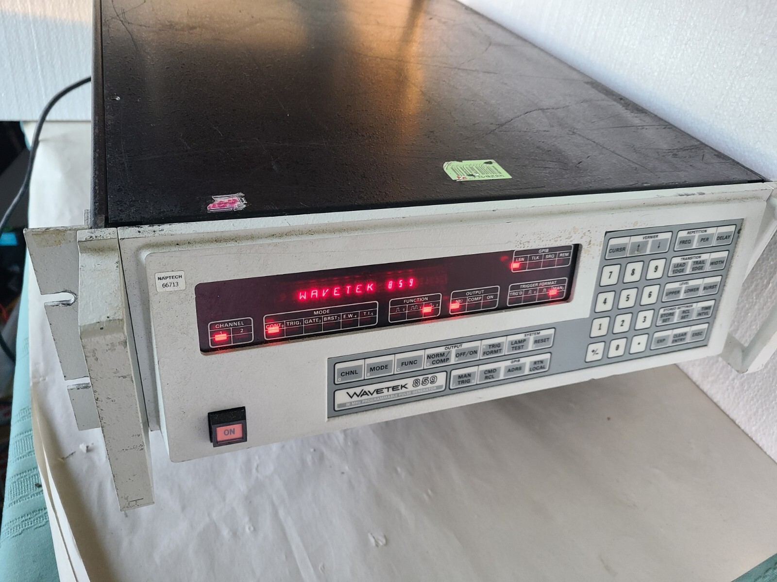 Wavetek 859 50mhz Programmable Pulse Generator, Powers Up, Untested