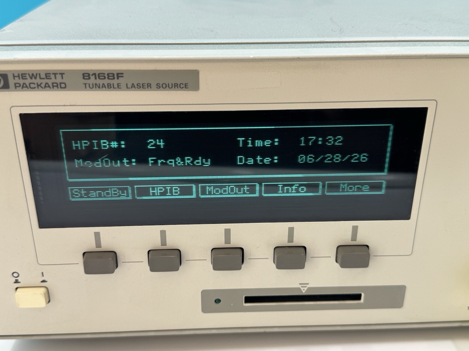 Keysight Agilent HP 8168F Tunable Laser Source 1450nm to 1590nm Unlocked
