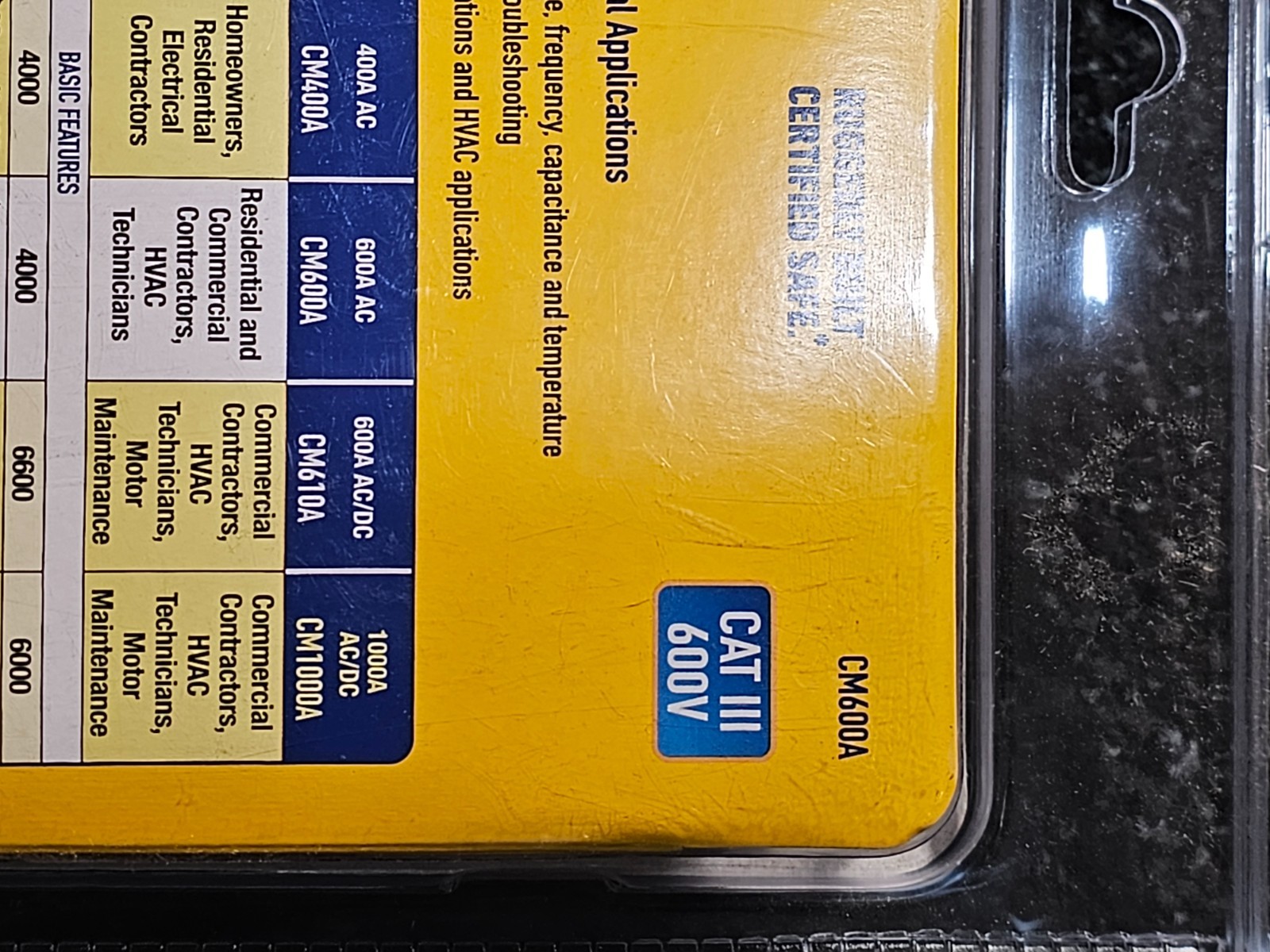 Ames Instruments CM600A Cat III 600 V AC Compact Clamp Meter Digital
