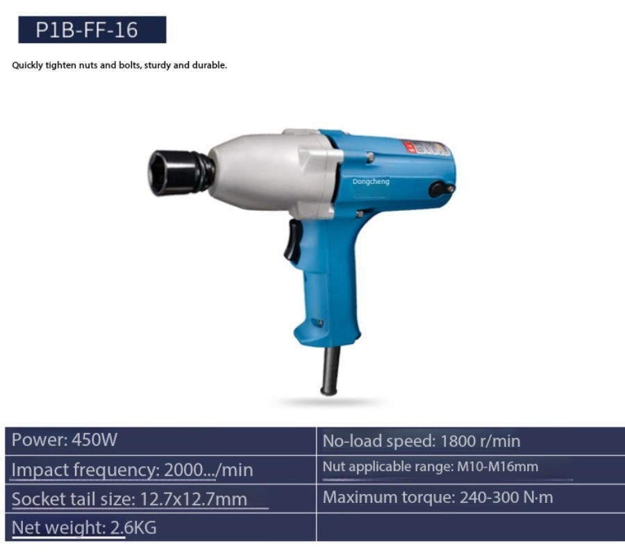 Corded Electric Impact Wrench – High Torque Handheld for Auto & Machine Repair