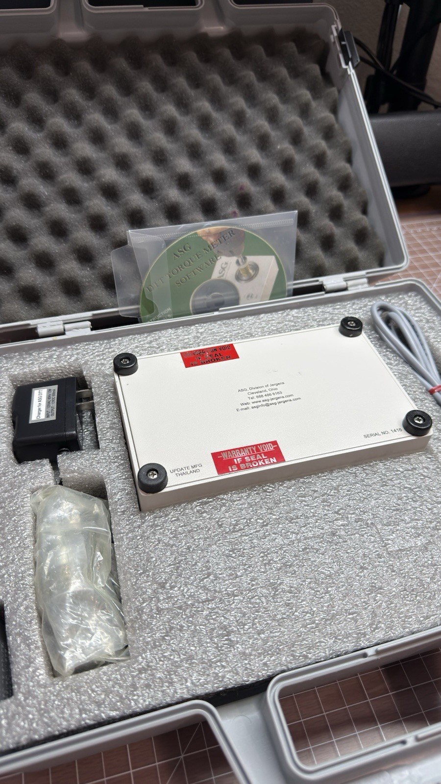 ASG Jergens DTT-010 Digital Torque Tester, Max 10lbf-in