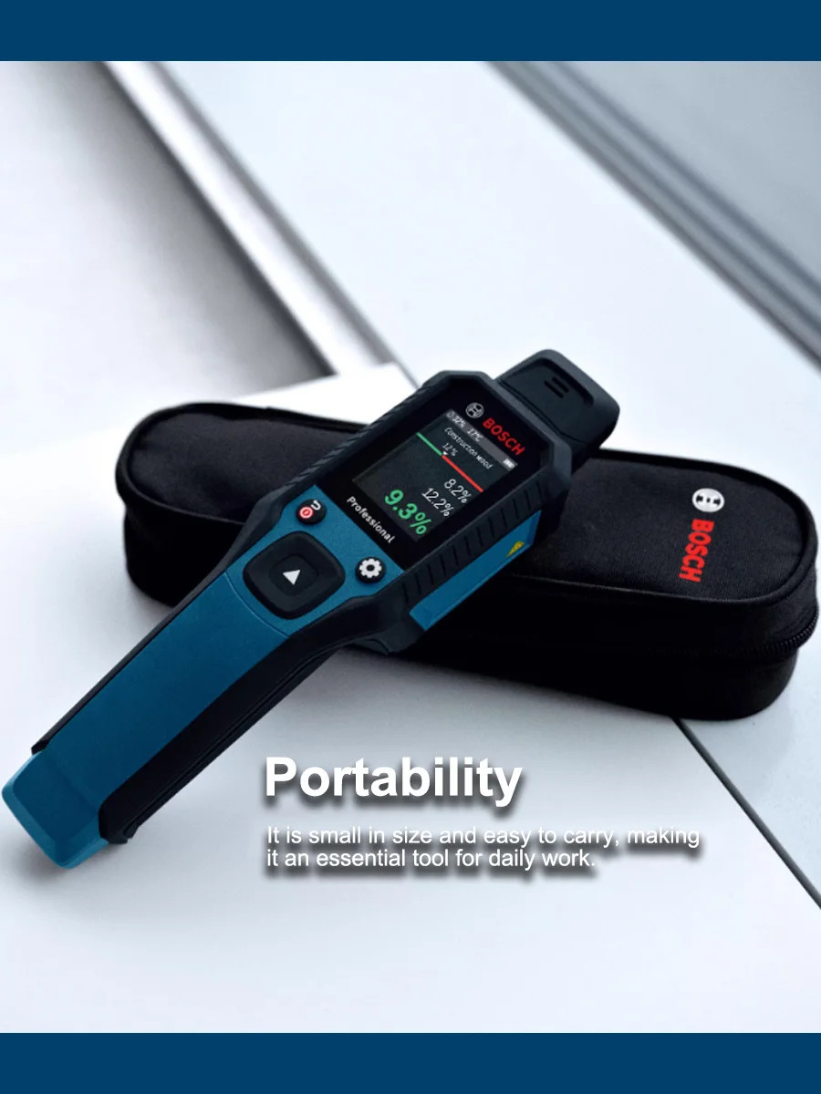Bosch GMP2-15 Wood Moisture Meter Hygrometer LCD Brick Timber Damp Detector IP65