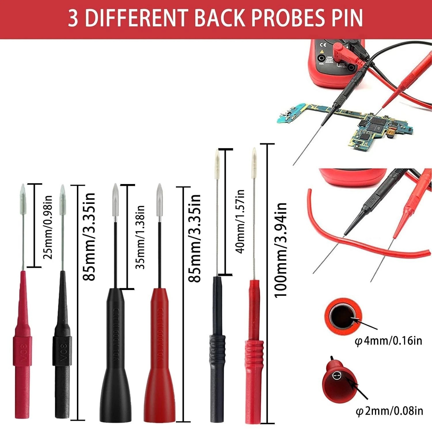 Versatile Leads for Fluke & Innova Multimeters