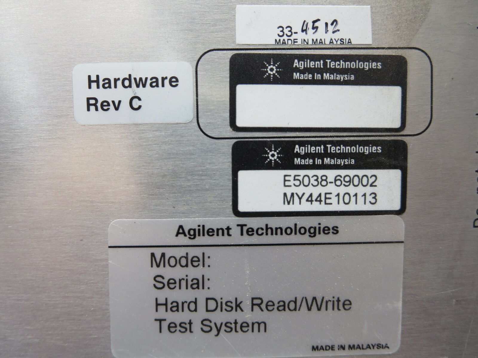 Agilent, E5038B (Malaysia), Parametric Measurement Module, E5038-69002, Rev C