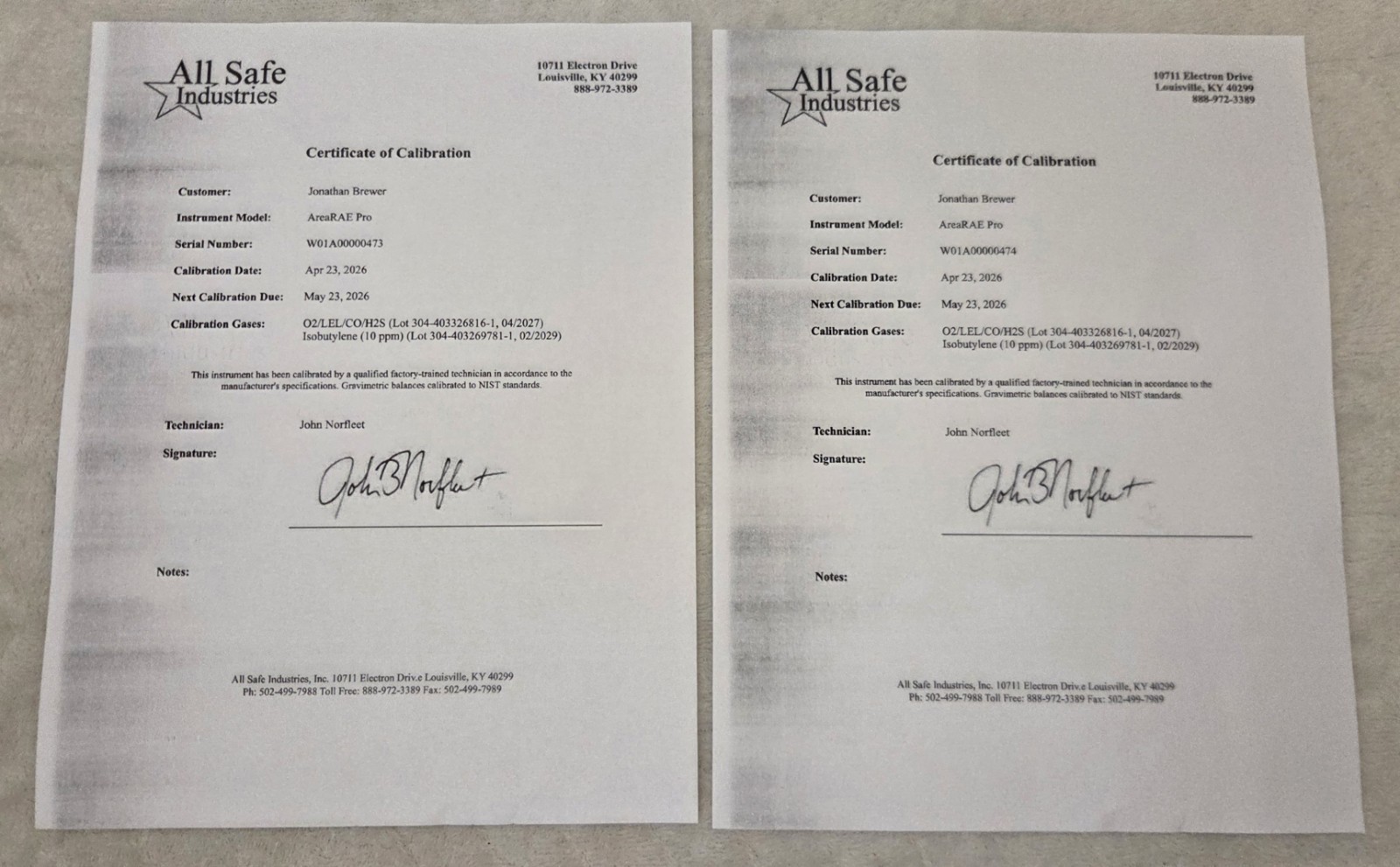 Honeywell 4 Unit AreaRAE Pro PGM-6560A CBRNE RDK Fleet w/ All Safe Certs